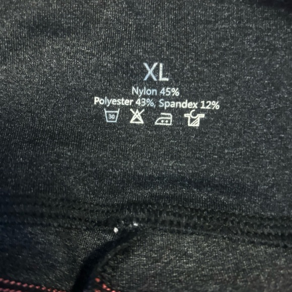 Sugar Pocket High-waist grey and pink capri yoga leggings with pockets, NWT, XL - Picture 12 of 13